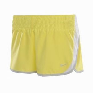 Nike Women’s Tempo Neon Yellow Lined Running Shorts Size Medium